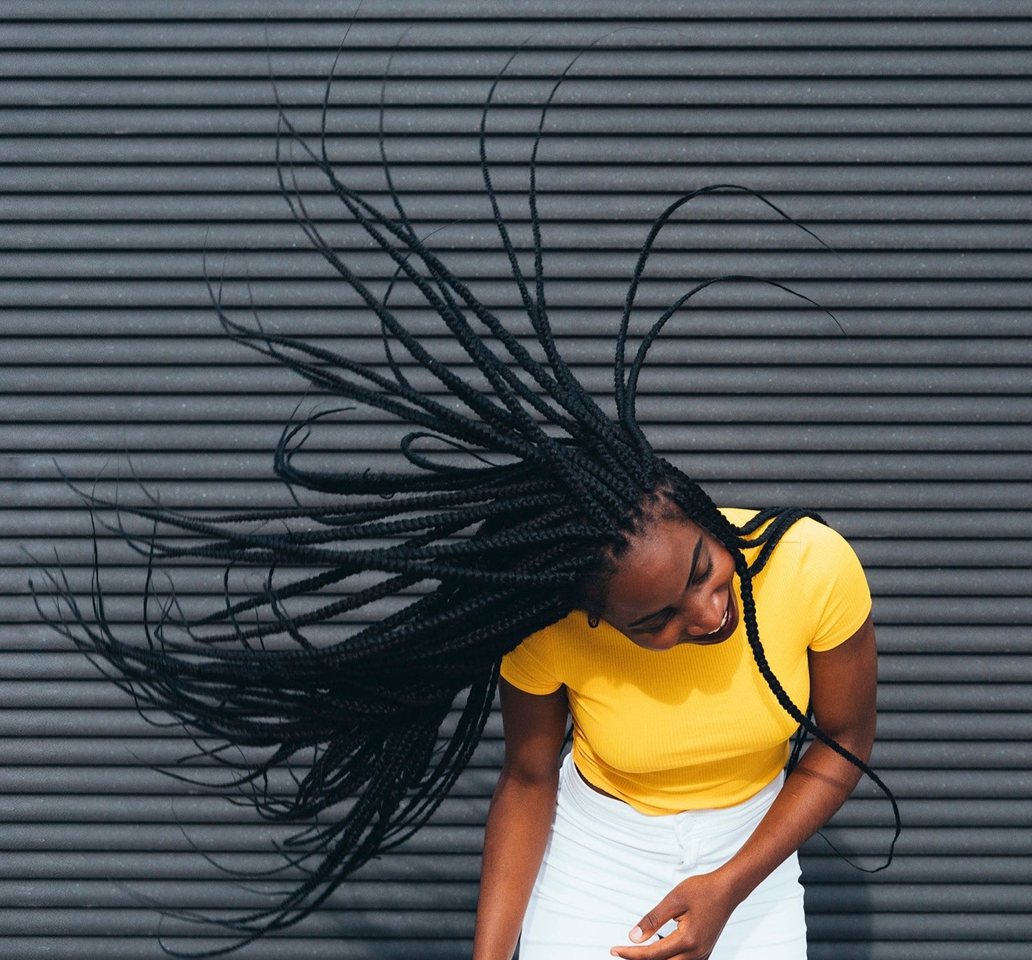 black woman with braids 